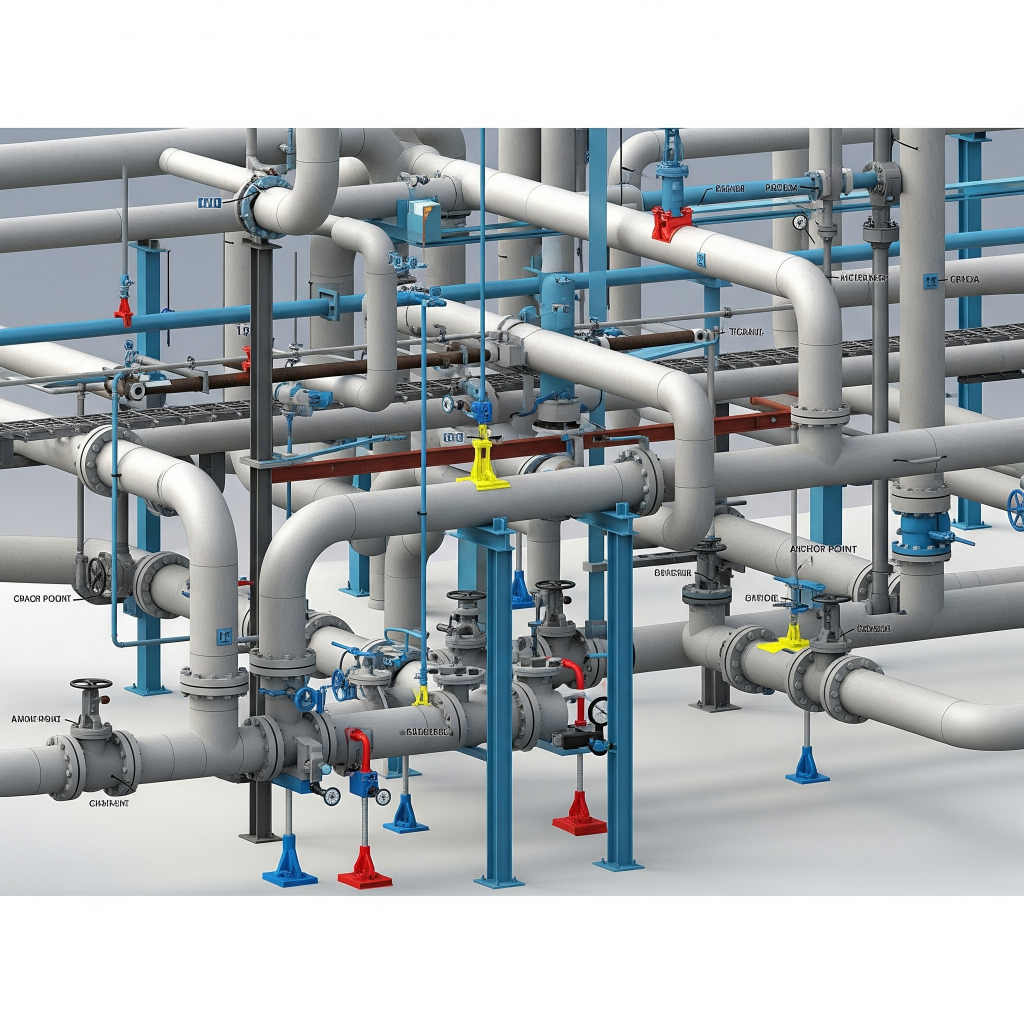 Gambar 3D Sistem Perpipaan Industri